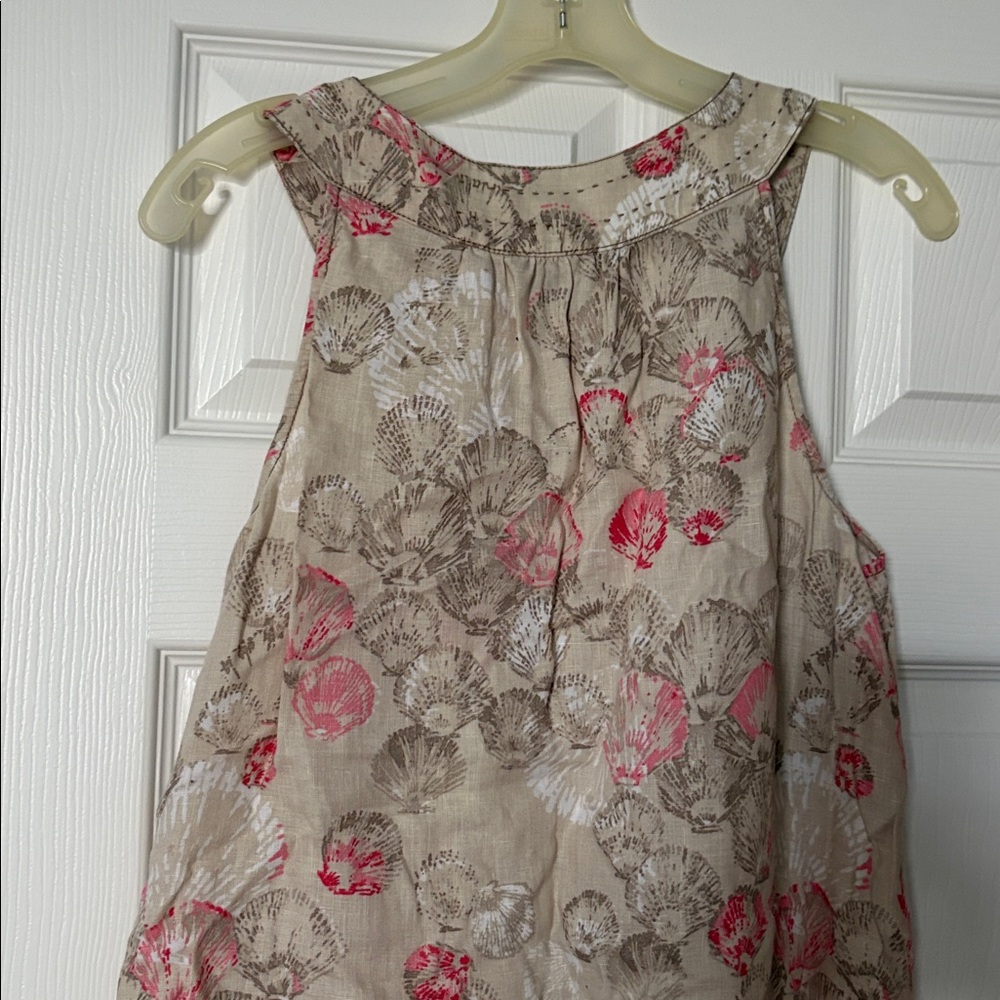 Tommy Bahama cream and floral linen dress - Picture 4 of 4